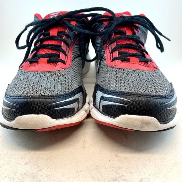 Fila Men's Memory Maranello 3 Leather Mesh Black Red Silver Athletic Sneakers 11 - Picture 3 of 11